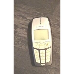 Vintage Nokia 3560 AT&T Cell Phone Gray Silver TDMA Retro Y2K Untested